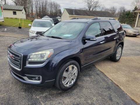 2017 GMC Acadia Limited for sale at Motorsports Motors LLC in Youngstown OH