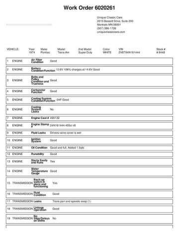 1974 Pontiac Trans Am
