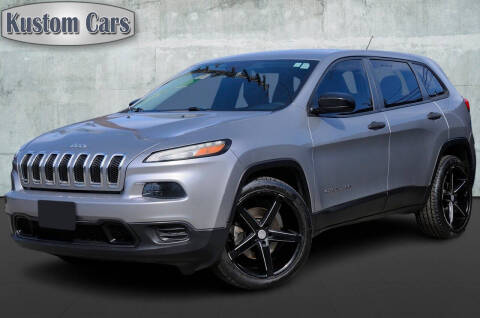 2014 Jeep Cherokee for sale at Kustom Cars in Pacoima CA