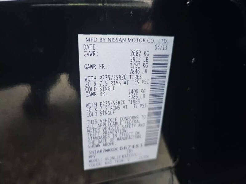 2013 Nissan Pathfinder Platinum