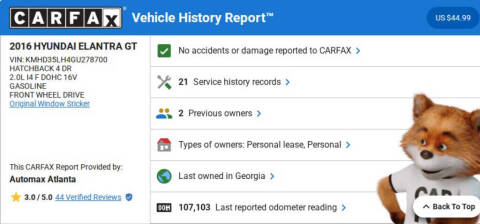 2016 Hyundai Elantra GT