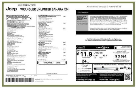 2020 Jeep Wrangler Unlimited