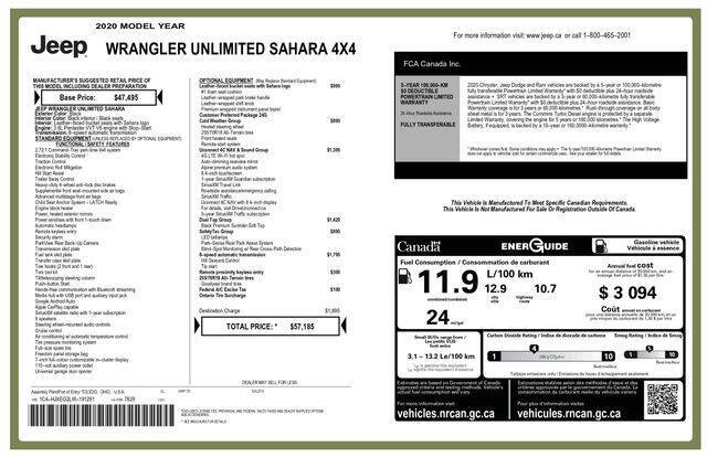 2020 Jeep Wrangler Unlimited