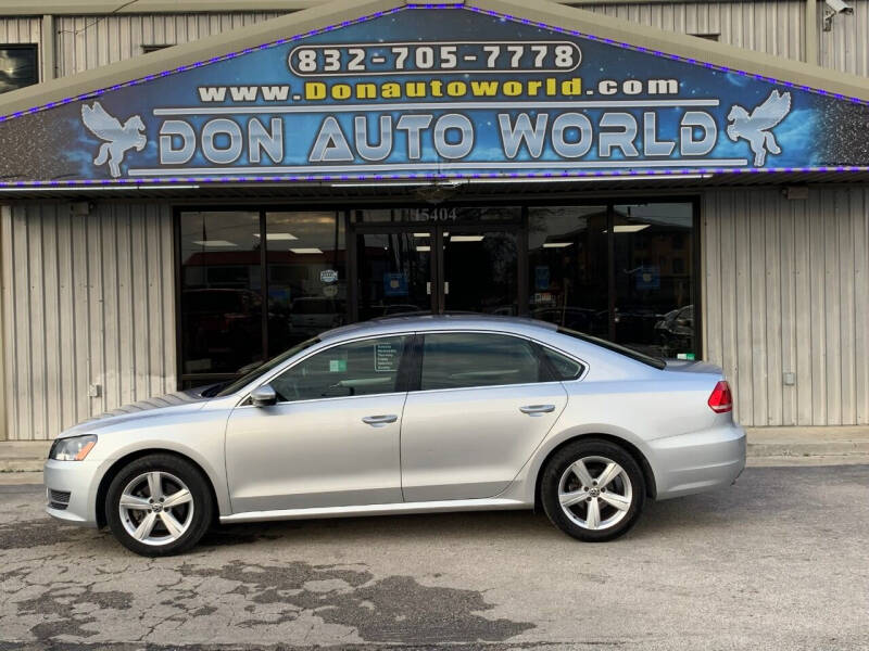 2012 Volkswagen Passat for sale at Don Auto World in Houston TX