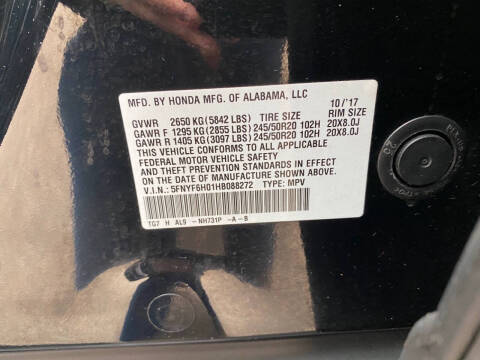 2017 Honda Pilot Elite