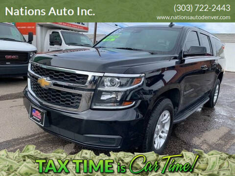 2018 Chevrolet Suburban for sale at Nations Auto Inc. in Denver CO