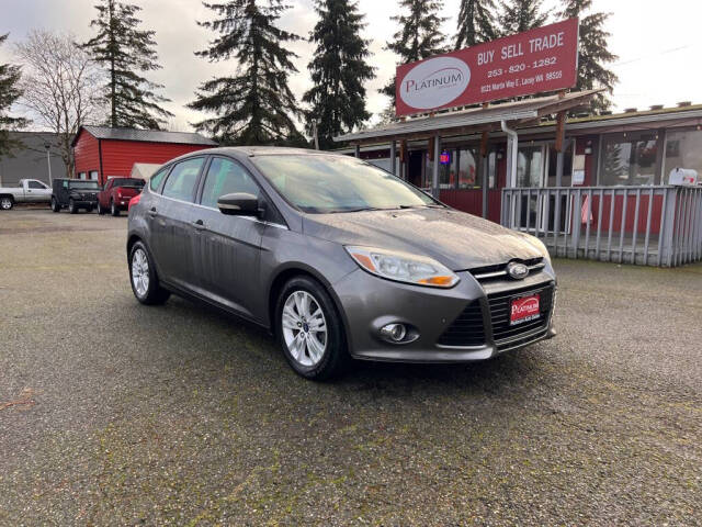 2012 Ford Focus for sale at PLATINUM AUTO SALES INC in Lacey, WA