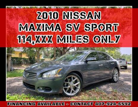 2010 Nissan Maxima for sale at AFFORDABLE ONE LLC in Orlando FL