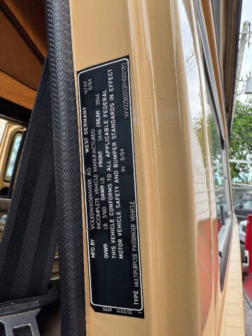 1985 Volkswagen Vanagon Camper