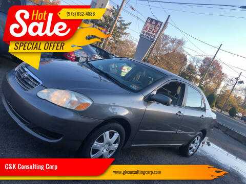 2007 Toyota Corolla for sale at G&K Consulting Corp in Fair Lawn NJ