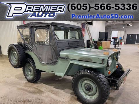 1952 Willys Jeep for sale at Premier Auto in Sioux Falls SD