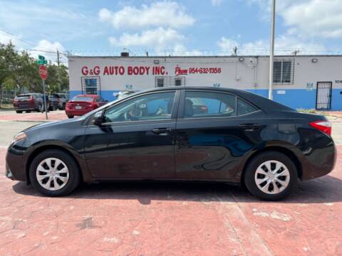 2016 Toyota Corolla for sale at GG Quality Auto in Hialeah FL