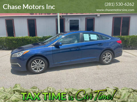 2015 Hyundai Sonata for sale at Chase Motors Inc in Stafford TX