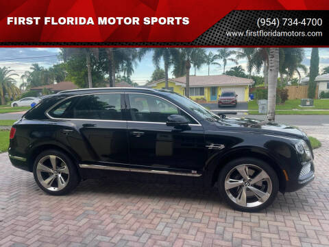 2019 Bentley Bentayga for sale at FIRST FLORIDA MOTOR SPORTS in Pompano Beach FL