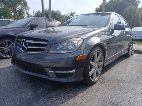 2014 Mercedes-Benz C-Class for sale at Blue Lagoon Auto Sales in Plantation FL