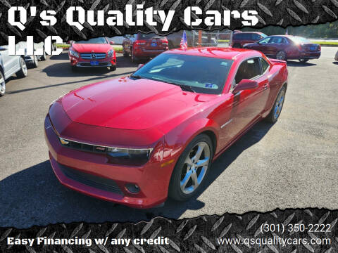 2014 Chevrolet Camaro for sale at Q's Quality Cars LLC in Capitol Heights MD