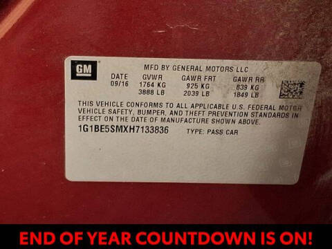 2017 Chevrolet Cruze LT Auto