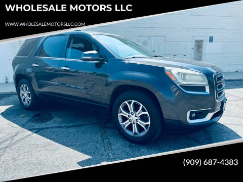 2014 GMC Acadia for sale at WHOLESALE MOTORS LLC in Riverside CA