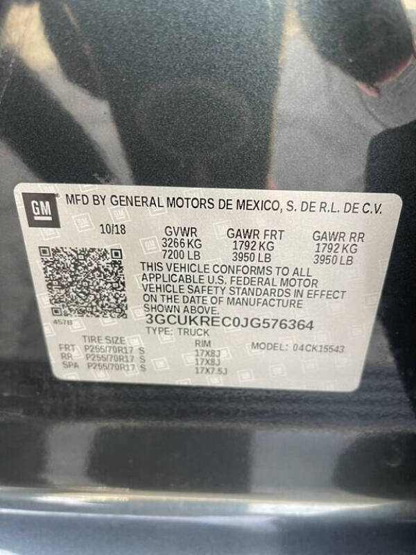 2018 Chevrolet Silverado 1500