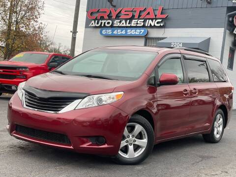 2011 Toyota Sienna for sale at Crystal Auto Sales Inc in Nashville TN