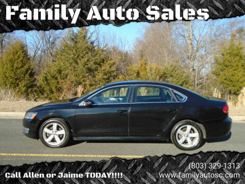 2012 Volkswagen Passat for sale at Family Auto Sales in Rock Hill SC