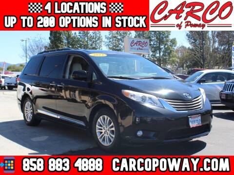 2013 Toyota Sienna for sale at CARCO SALES & FINANCE - CARCO OF POWAY in Poway CA