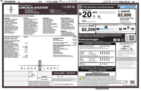 2023 Lincoln Aviator Black Label