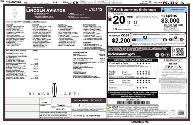 2023 Lincoln Aviator Black Label