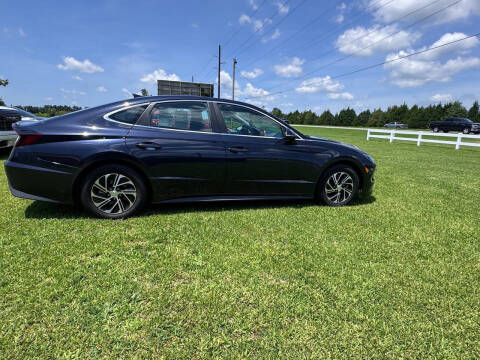 2021 Hyundai Sonata Hybrid Blue