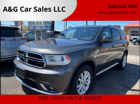 2015 Dodge Durango for sale at A&G Car Sales  LLC in Tucson AZ