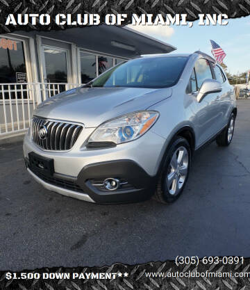 2016 Buick Encore for sale at AUTO CLUB OF MIAMI, INC in Miami FL