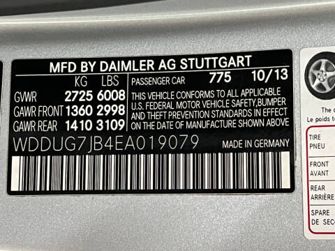 2014 Mercedes-Benz S-Class S 63 AMG