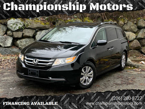 2014 Honda Odyssey for sale at Championship Motors in Redmond WA