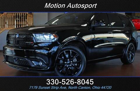 2017 Dodge Durango for sale at Motion Auto Sport in North Canton OH