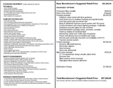 2023 Audi S7 2.9T quattro Prestige