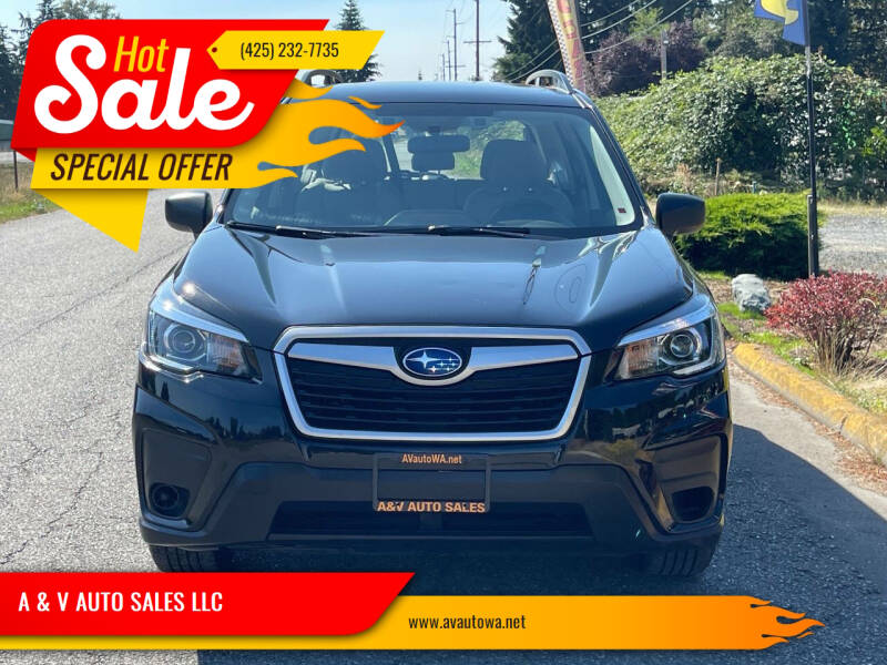 2019 Subaru Forester for sale at A & V AUTO SALES LLC in Marysville WA