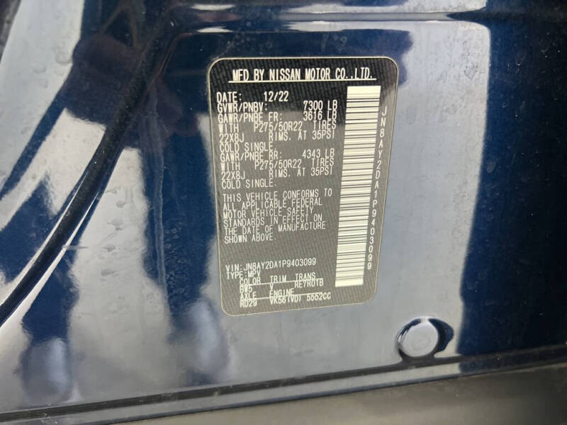 2023 Nissan Armada Platinum