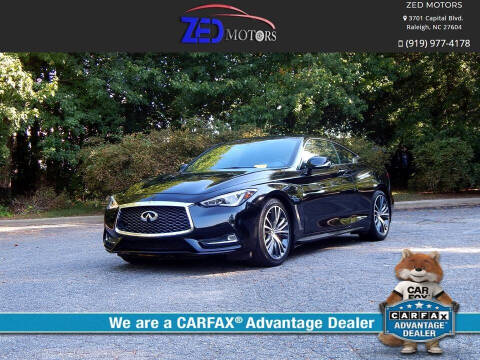 2017 Infiniti Q60 for sale at Zed Motors in Raleigh NC