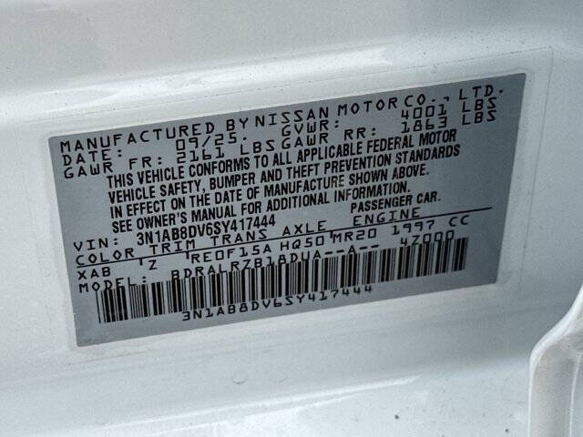 2025 Nissan Sentra SR