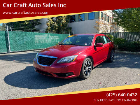 2013 Chrysler 200 for sale at Car Craft Auto Sales Inc in Lynnwood WA
