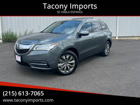 2014 Acura MDX for sale at Tacony Imports in Philadelphia PA