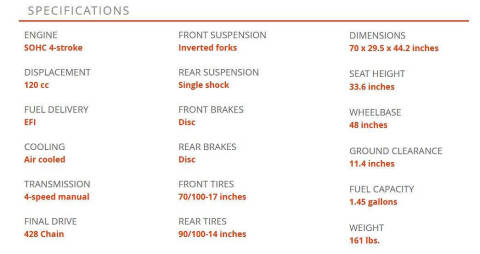2025 Kayo TT 125 EFI