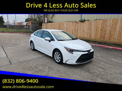 2021 Toyota Corolla for sale at Drive 4 Less Auto Sales in Houston TX