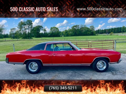 1970 Chevrolet Monte Carlo for sale at 500 CLASSIC AUTO SALES in Knightstown IN