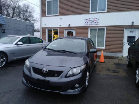 2010 Toyota Corolla for sale at Reliable Motors in Seekonk MA