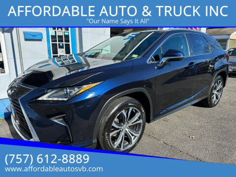 2017 Lexus RX 350 for sale at AFFORDABLE AUTO & TRUCK INC in Virginia Beach VA