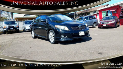 2010 Toyota Corolla for sale at Universal Auto Sales Inc in Salem OR