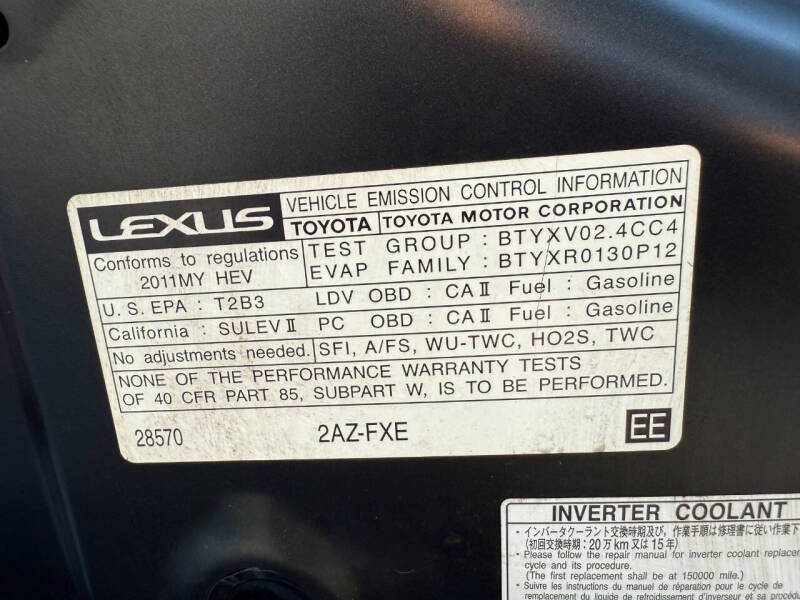 2011 Lexus HS 250h