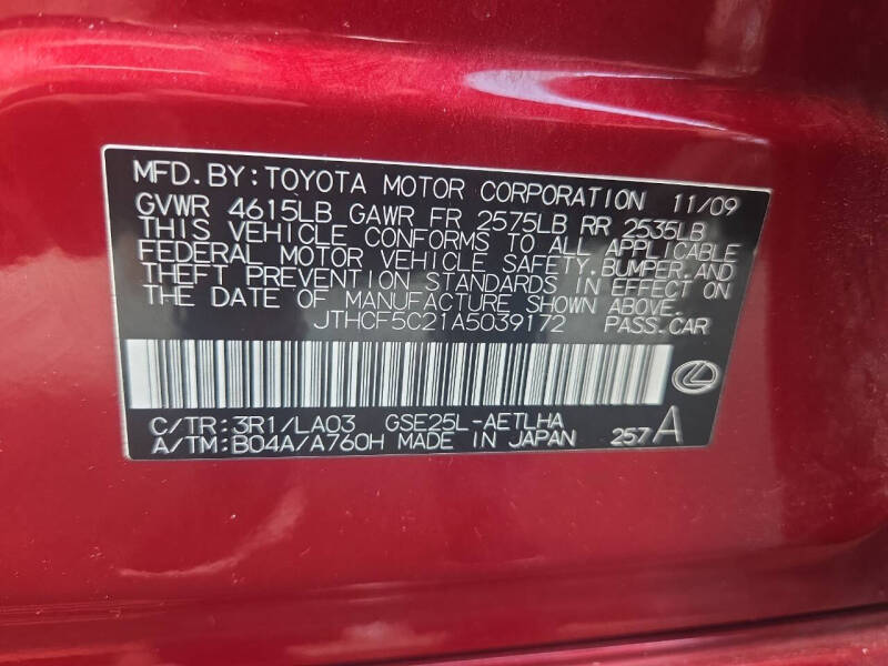2010 Lexus IS 250
