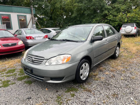 2004 Toyota Corolla for sale at A & B Auto Finance Company in Alexandria VA